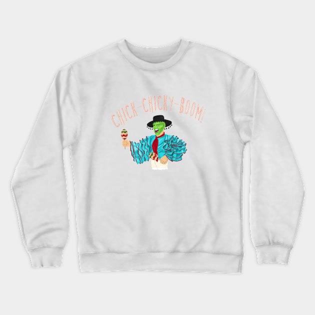 The Mask-Chicky Boom! Crewneck Sweatshirt by elifbilgin